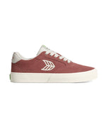 NAIOCA Whithered Rose Suede Ivory Logo Sneaker