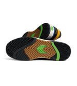 SKATEGOAT C25 PRO Black Suede and Mesh Ivory Logo Yellow Sneaker