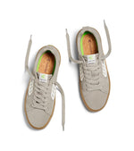 CATIBA PRO Gum Cloud Grey Suede and Canvas Ivory Logo Sneaker