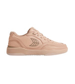 UBA Beige Leather Natural Logo Sneaker