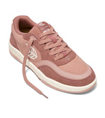 UBA Withered Rose Suede Ivory Logo Sneaker