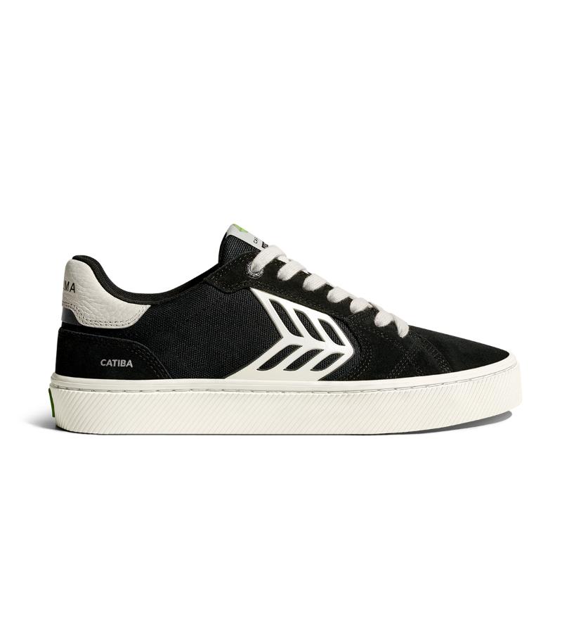 CATIBA PRO 2.0 Black Suede and Cordura Ivory Logo Sneaker