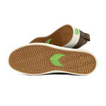 SLIP-ON PRO Dark Khaki Suede and Canvas Black Logo Snekaer Sneaker