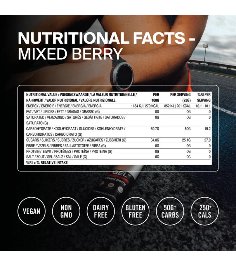 GEL50 Dual-Carb Energy Gel Mixed Berry